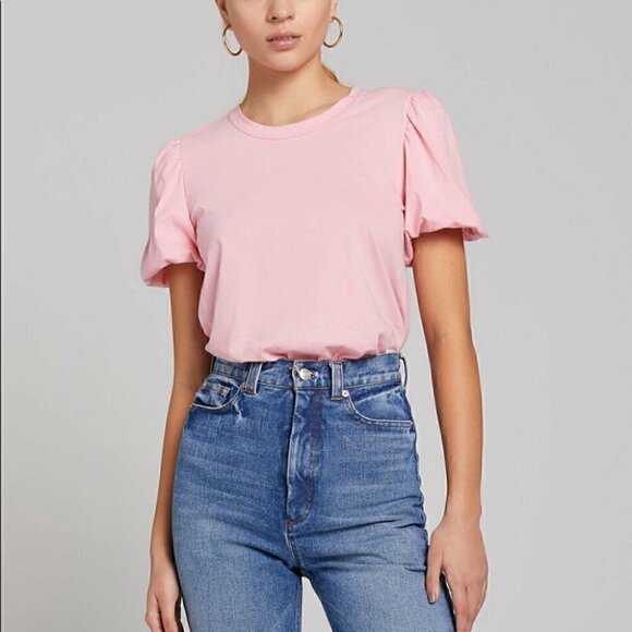 A.L.C. Tops - A.L.C Pink Poole Cotton Jersey Tee